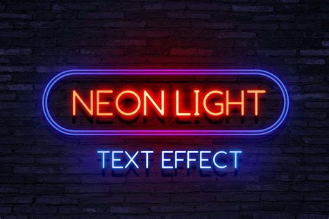 neon effect font